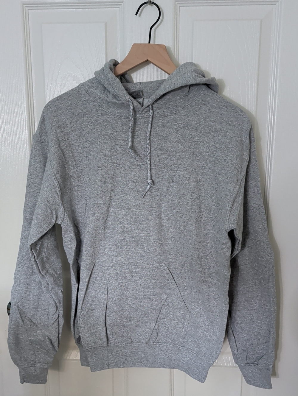 Gildan Heather Gray Hooded Sweatshirt